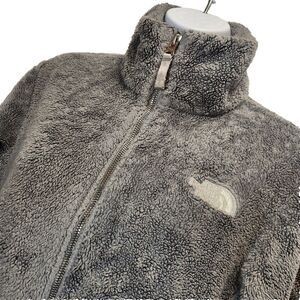 The North Face Women's Size L Full Zip Gray Fleece Jacket Lined Embroidered Logo